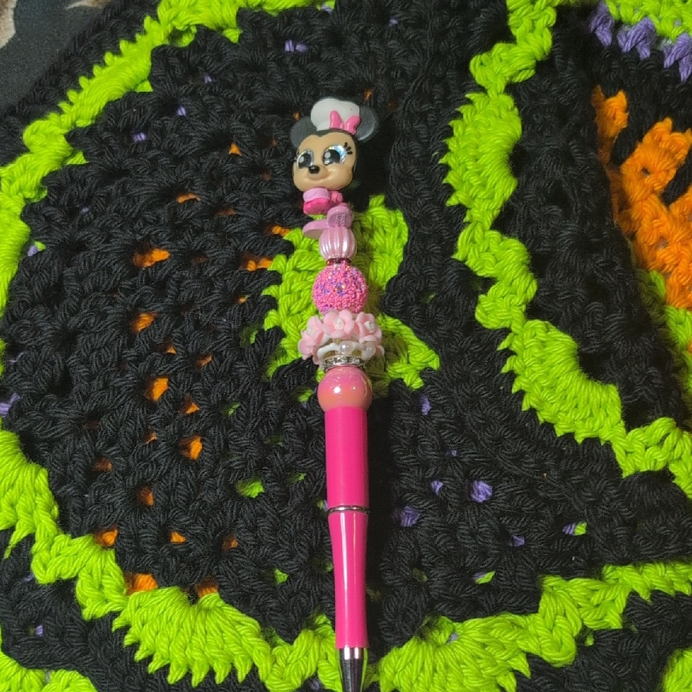 Pink Character-Themed Kids Toy Pen